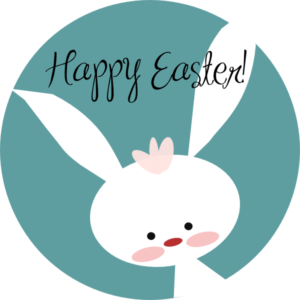 Happy Easter Bunny Clip Art At Clker Com Vector Clip Art Online