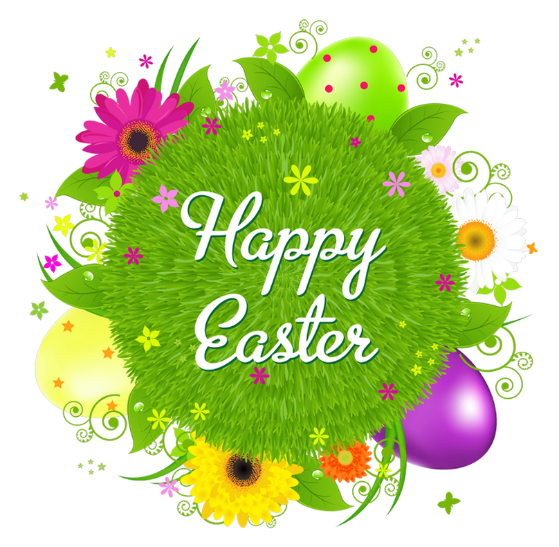 Happy Easter Transparent Decor PNG Clipart Picture