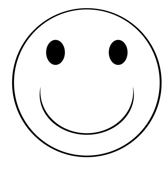 happy face clipart - Smiley Face Clip Art Black And White