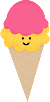 Happy Face Ice Cream Cone - Ice Cream Clipart
