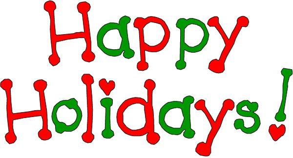 Happy holidays clip art cip m - Holiday Clip Art Happy Holidays