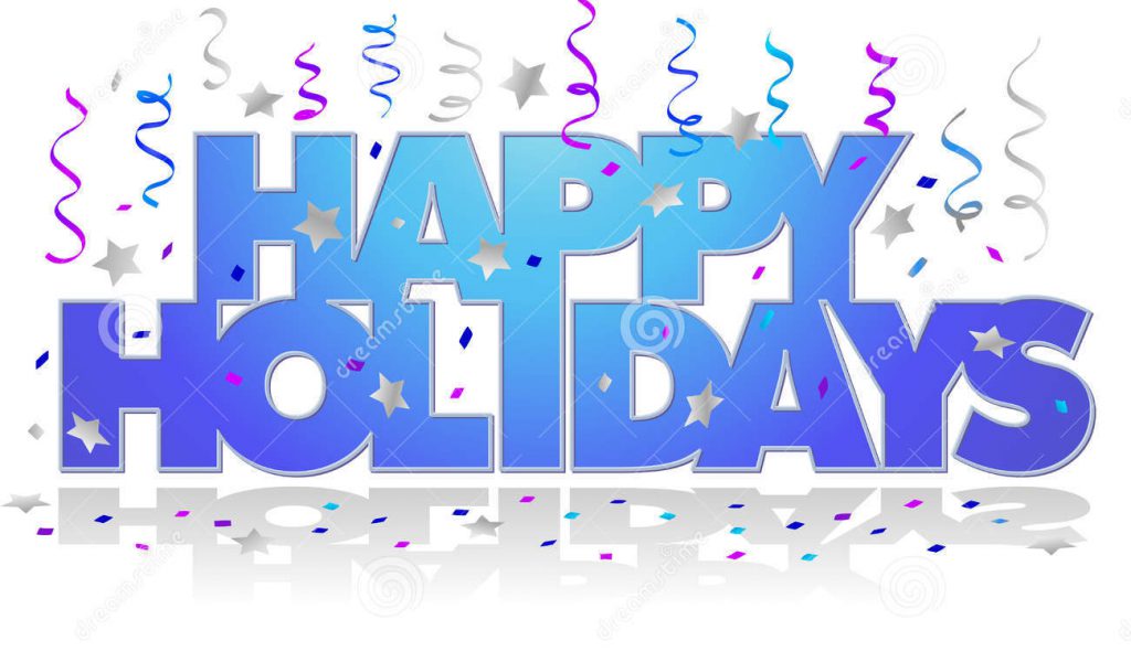 happy holidays clip art .