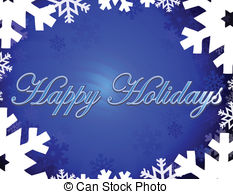 Happy Holidays Clip Art Vectorby BlankaB1/63; Happy Holidays - Happy holidays themed background with.