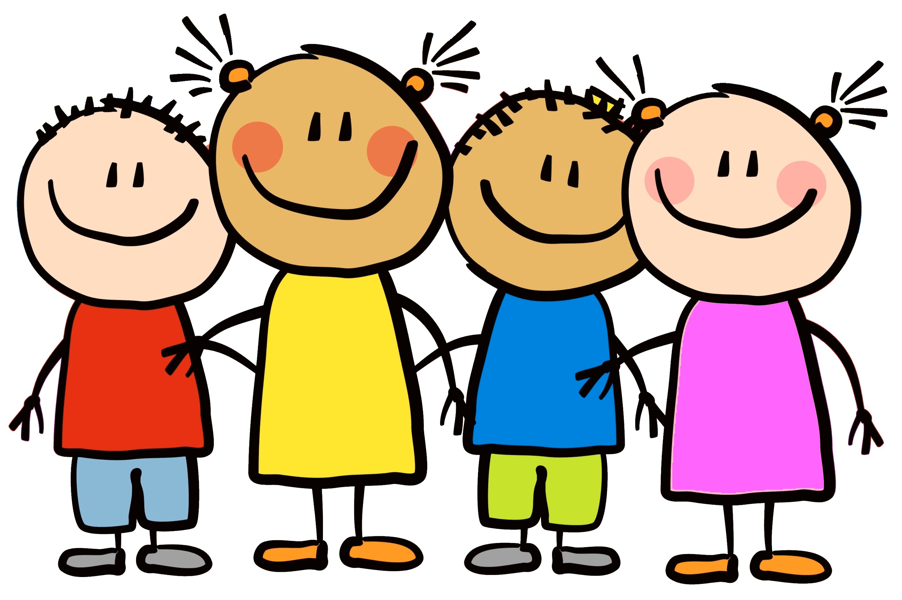 Happy Children Clip Art Image