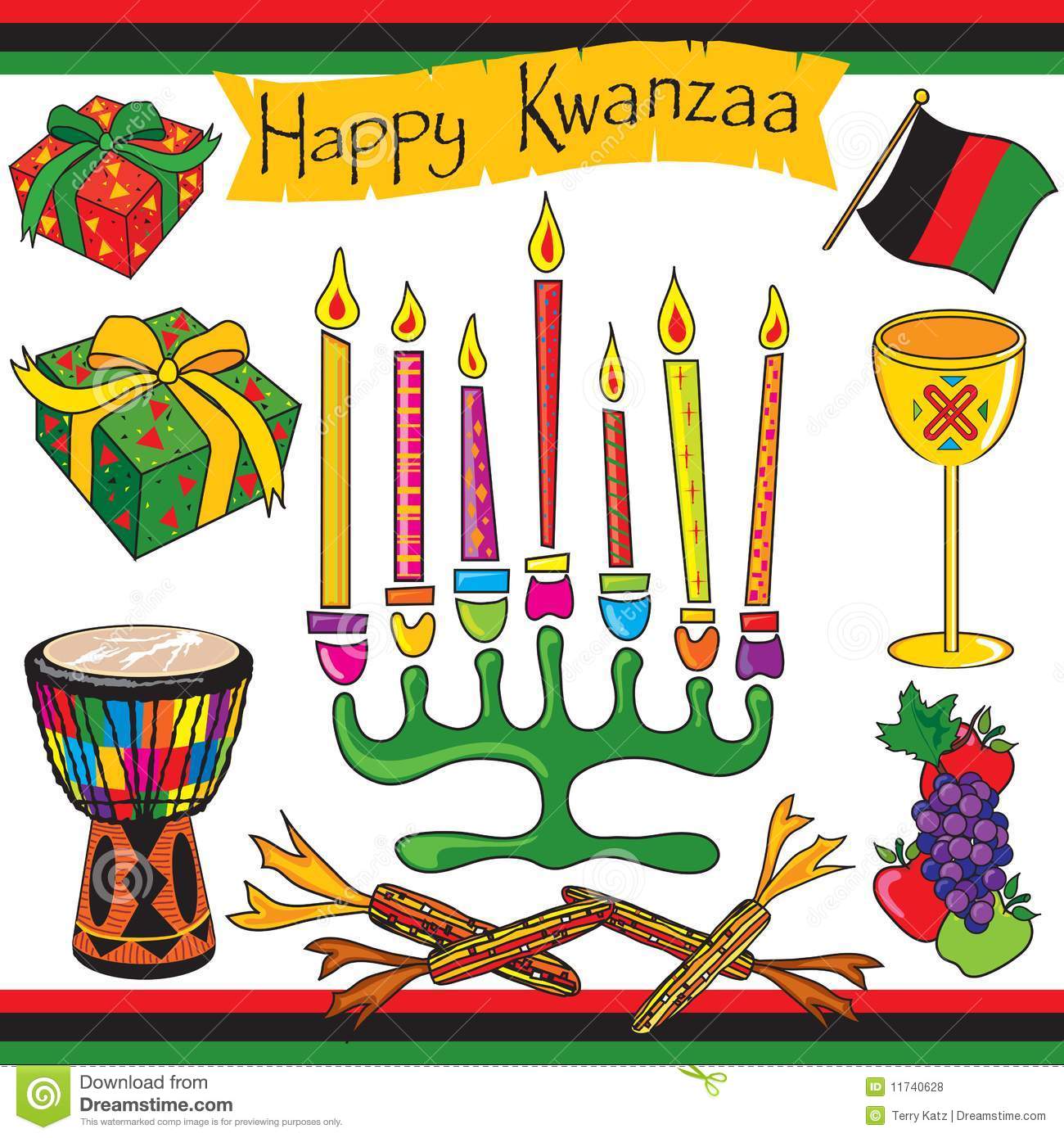 Happy Kwanzaa clip art and icons