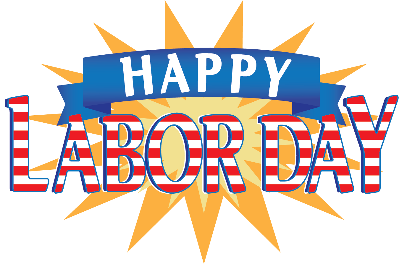 Happy labor day clip art glit
