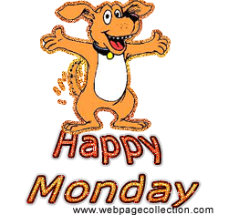 Happy Monday Dogs Clipart #1