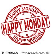 Happy monday stamp - Monday Clipart