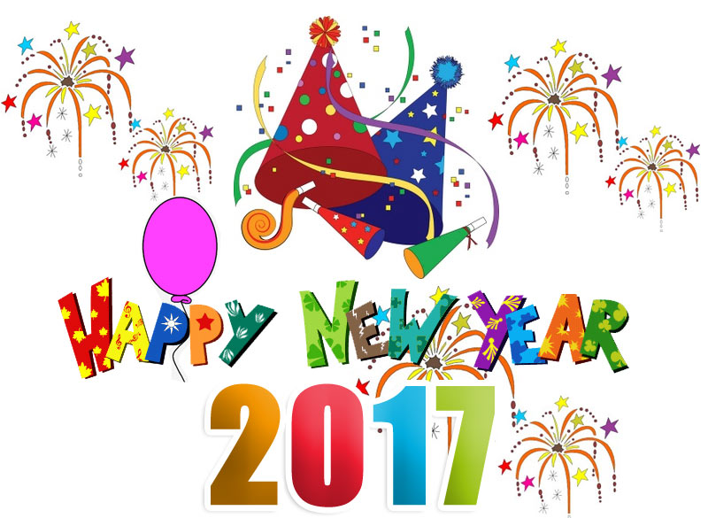 Happy New Year 2017 clipart