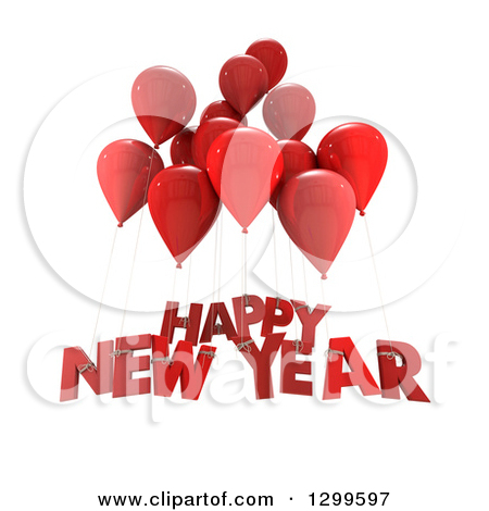 ... Happy New Year Text On White Royalty Free Illustration. Preview Clipart