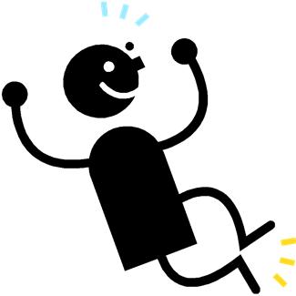 Happy Person Jumping Clipart 