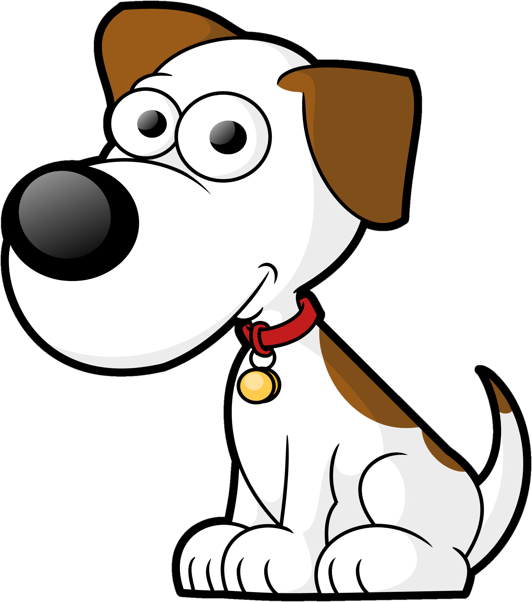 Happy Puppy Clipart Black And White | Clipart library - Free Clipart