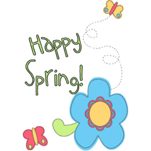 Happy spring clipart ...