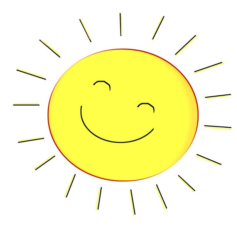 Cartoon Happy Sun Clipart - F
