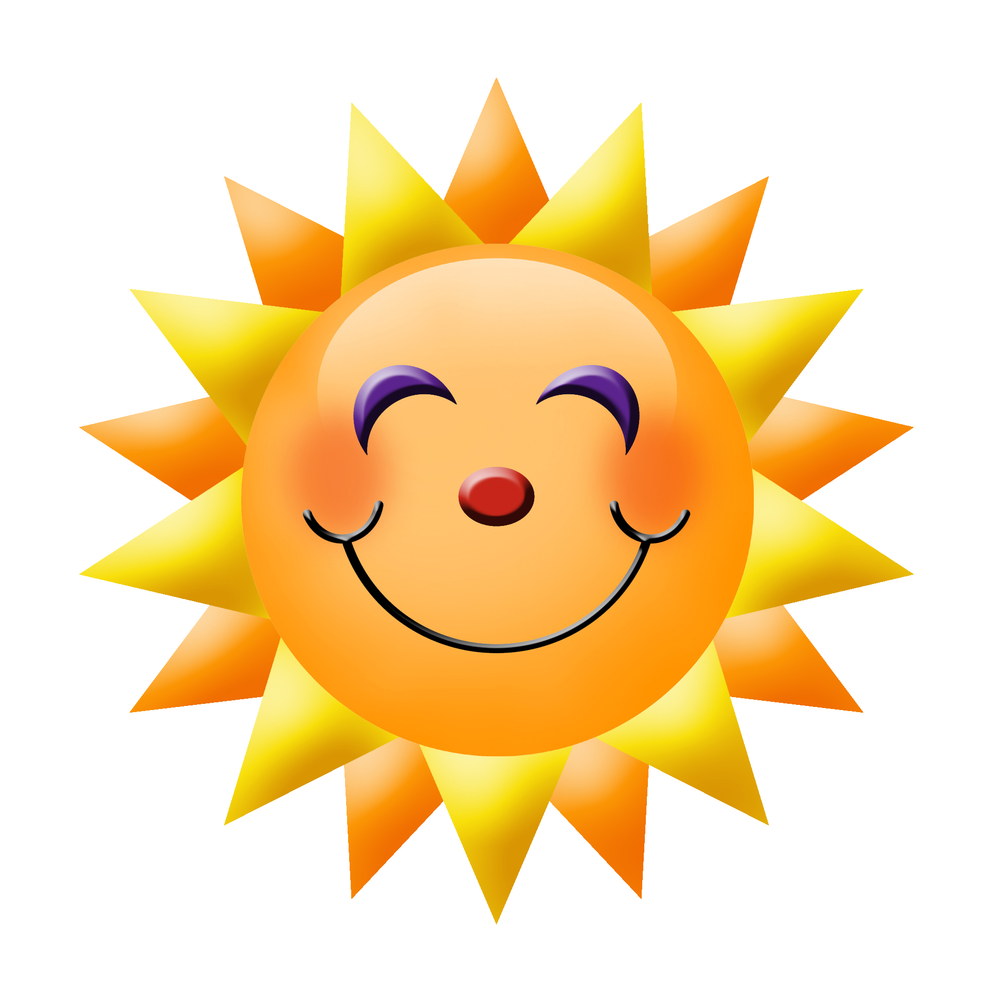 Cartoon Happy Sun Clipart Fre