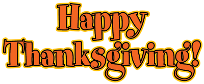 Happy Thanksgiving word art