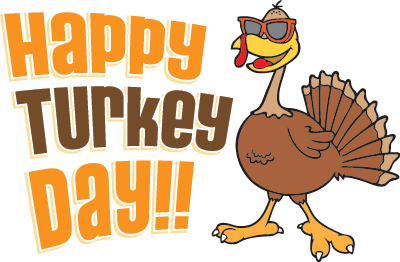 Happy Turkey Day Graphic .