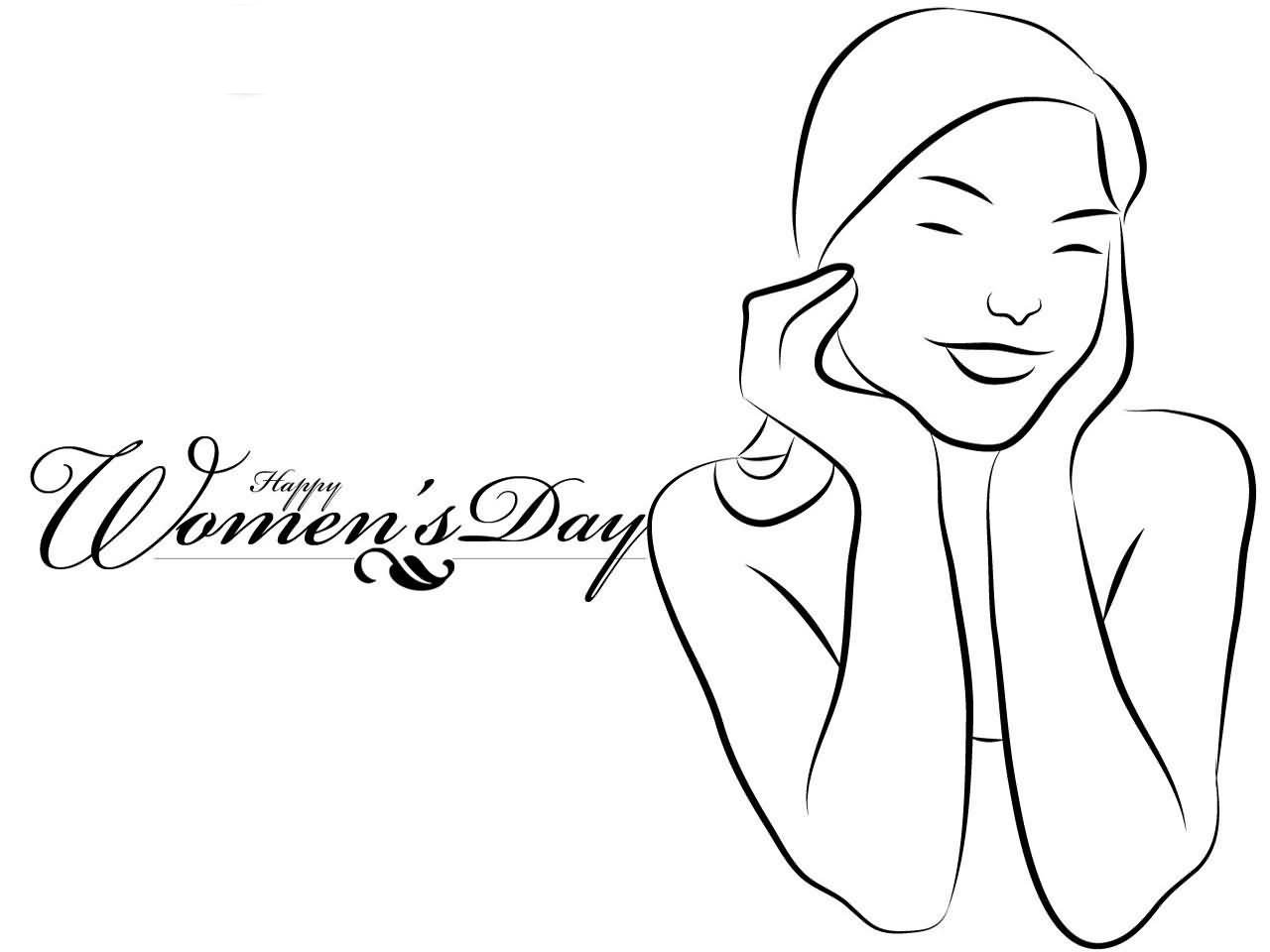 Happy woman day, . - Womens Day Clipart
