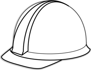 Hard Hat Liner; Volunteer . - Construction Hat Clip Art