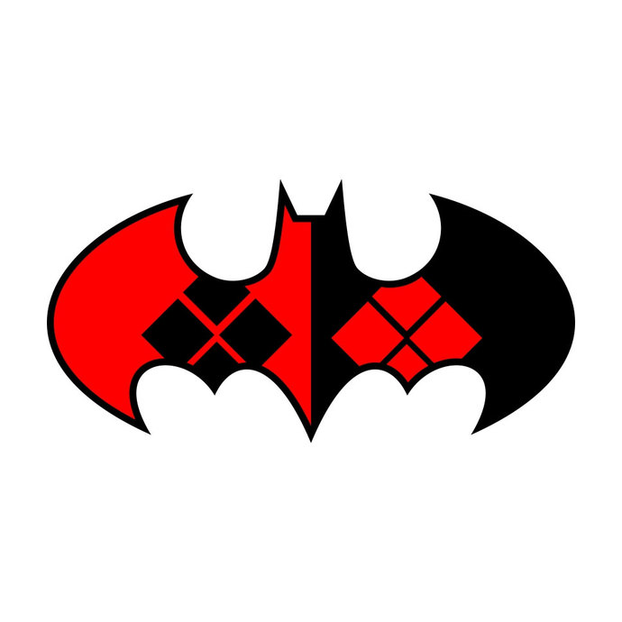 Harley Quinn Batman graphics design SVG DXF EPS Png Cdr Ai Pdf Vector Art
