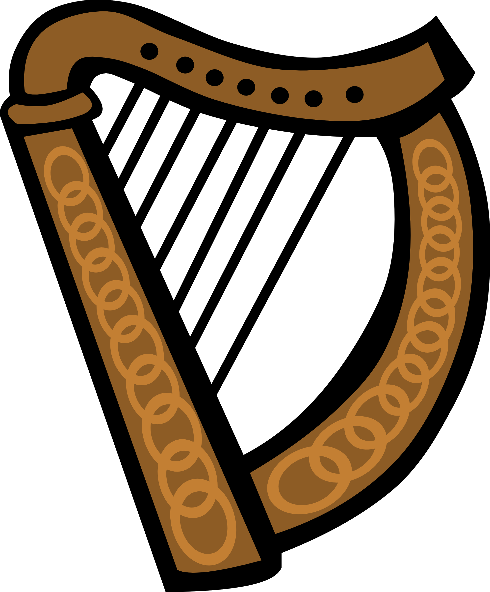 Royalty-Free (RF) Harp Clipar