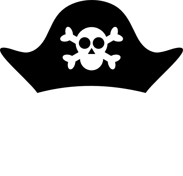 pirate hat clipart black .