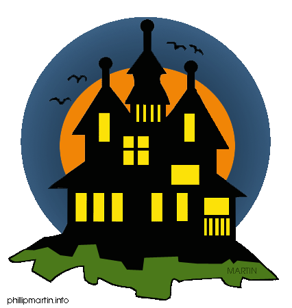 Haunted House Clip Art Black And White Clipart Panda Free Clipart