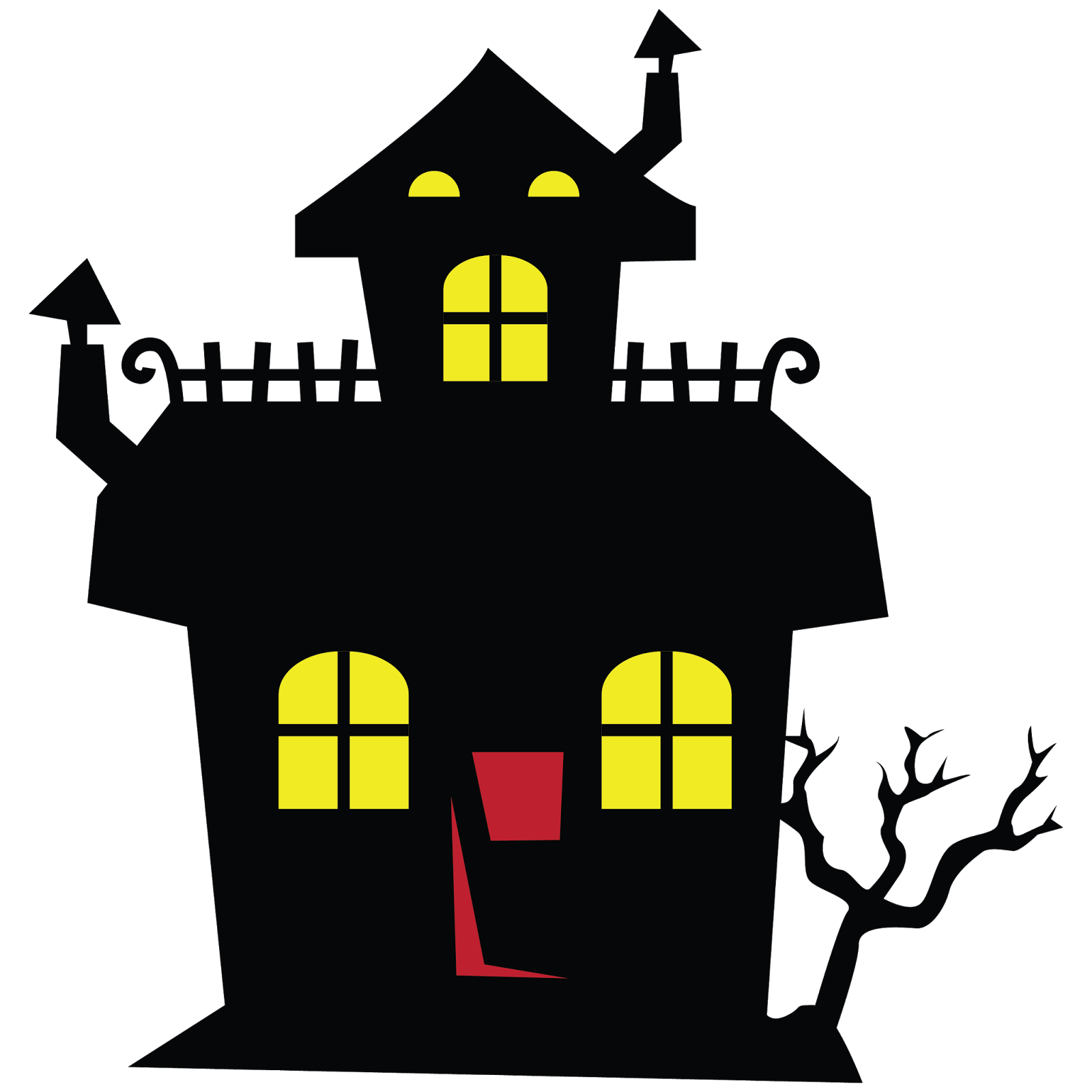 Haunted House Clip Art. Halloween Haunted House