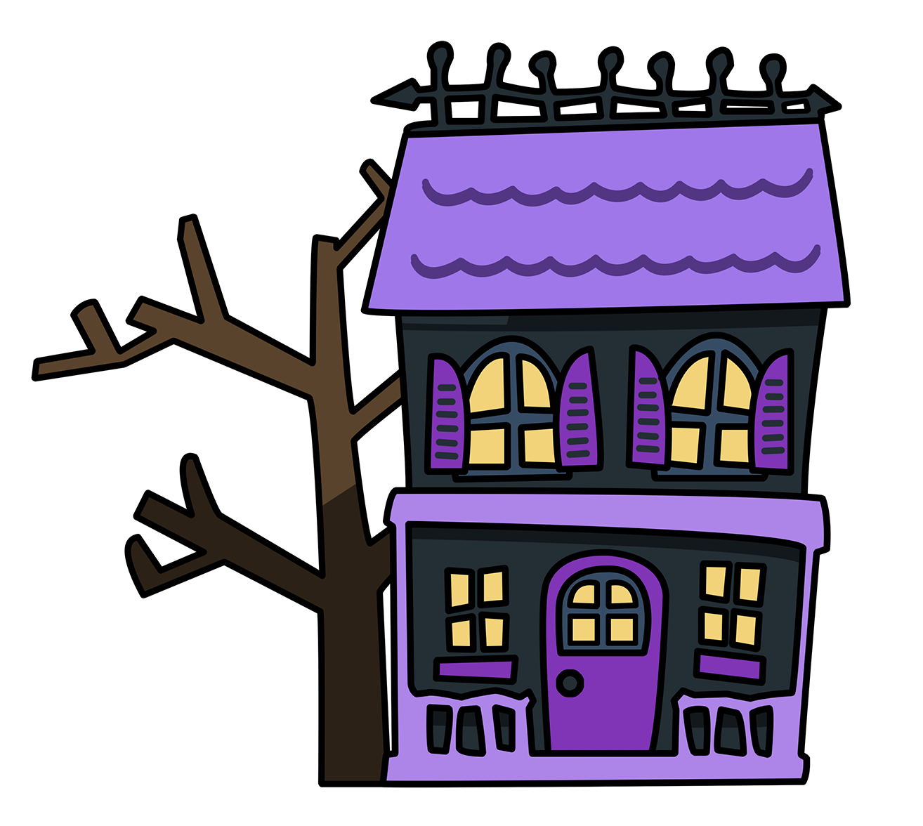 haunted house clipart