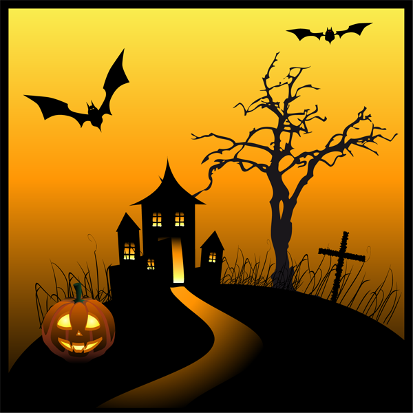 Haunted houses, Clip art and .