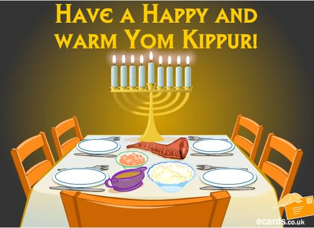 Have A Happy And Warm Yom Kippur Clipart