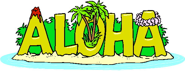 Hawaiian Luau Party clip art,