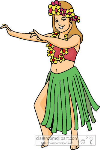 Hula Dancer Clipart .
