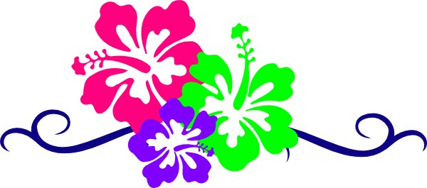 hawaiian flower border clip a - Hawaiian Clip Art Free
