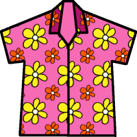 hawaiian shirt clip art