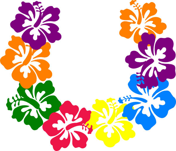 Hawaiian flower clip art bord - Free Hawaiian Clip Art