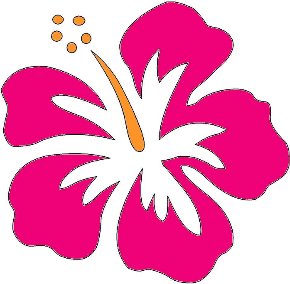 Hawaiian Flower Clip Art | Bl