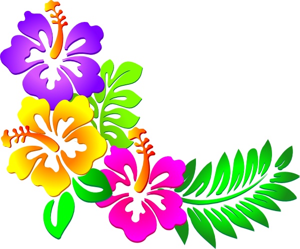 Tropical Flowers Clipart 2