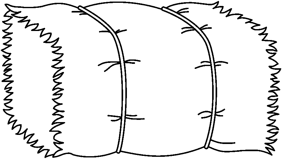 Haystack Outline Clipart Clip - Hay Bale Clip Art