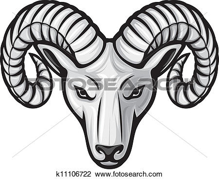 head of the ram (ram head) - Ram Clipart