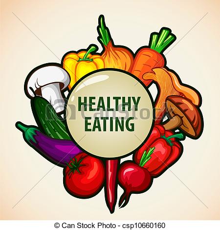 healthy food menu background - csp10660160