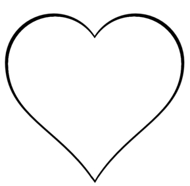 heart outline clip art - Heart Outline Clipart