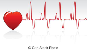 ... heart and heartbeat - vector heart and heartbeat heart and heartbeat Clip Artby ...