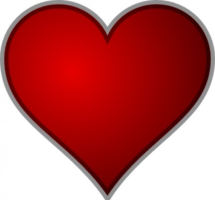 Heart clip art free vector in .