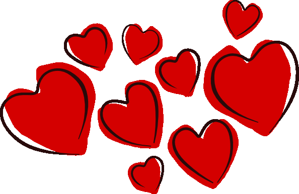 Bundle of Hearts SVG Vector f