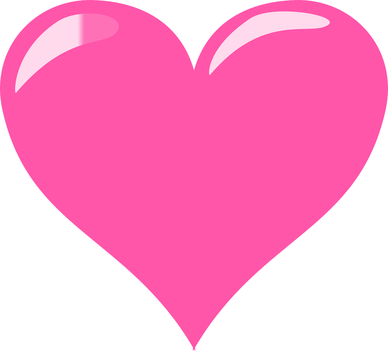 Free Pink Heart Clip Art - Heart Clipart