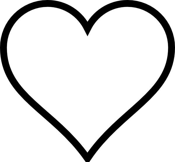heart stencil | Plain Heart clip art - vector clip art online, royalty free  u0026