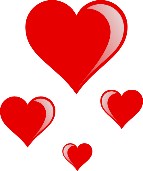 Love Hearts clip art - vector