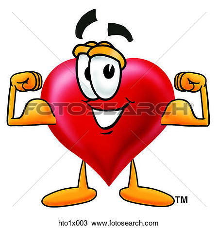 heart flexing muscles - Muscles Clip Art