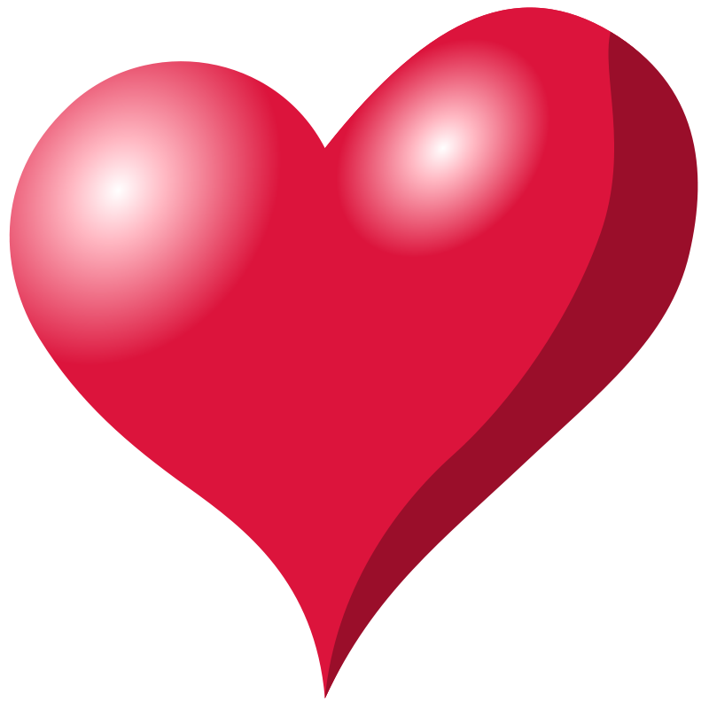 Heart Shape Clipart Pink Heart .
